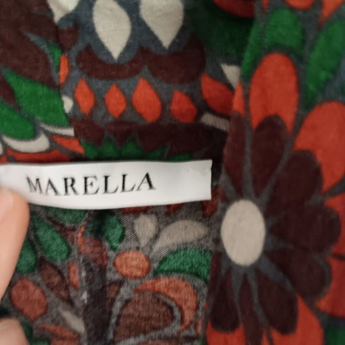 Marella women's dress used, green and orange, sizes M and L