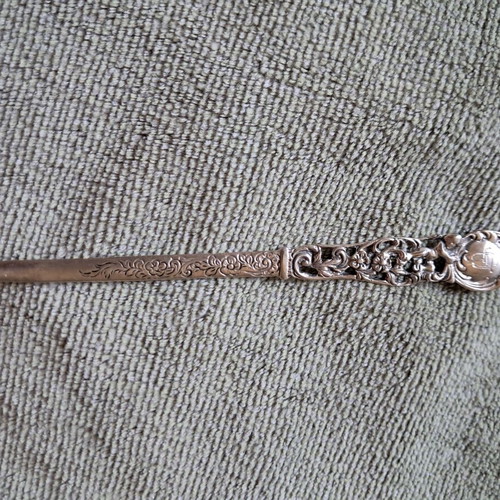 Silver letter opener 835 vintage, 15.5 cm