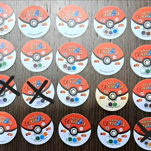 Pokemon Tazos 18 pieces like new