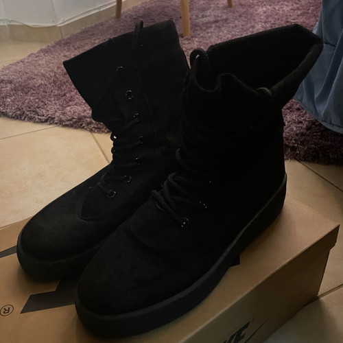 Women's black ankle boots like new with laces size 38