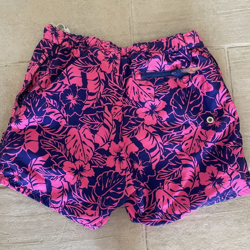Superdry swim shorts blue-pink size XL like new