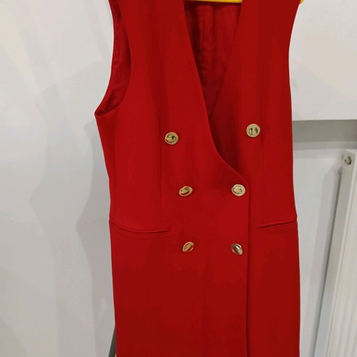 Zara blazer red formal like new with gold buttons