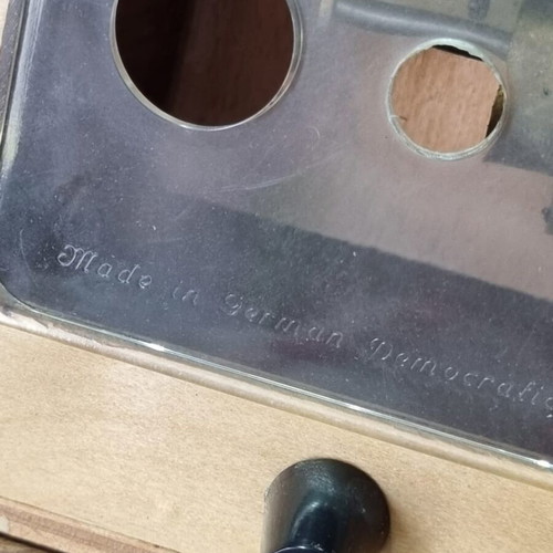 Teak pyramid metronome 1970s used, made in East Germany