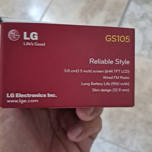LG GS105 mobile phone, sealed box