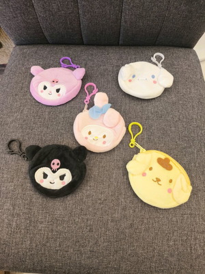 Hello Kitty wallet set new, 5 colorful Sanrio friends