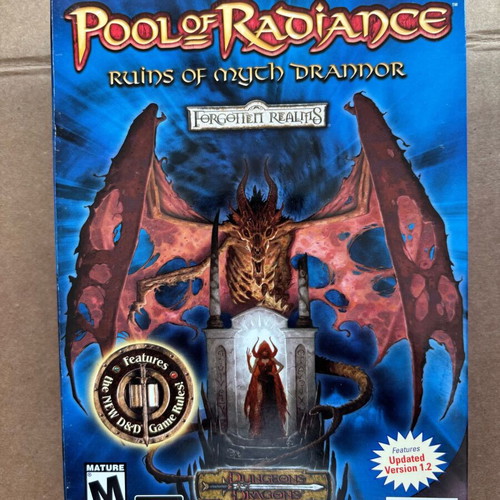Pool of Radiance Ruins of Myth Drannor PC Small Box new