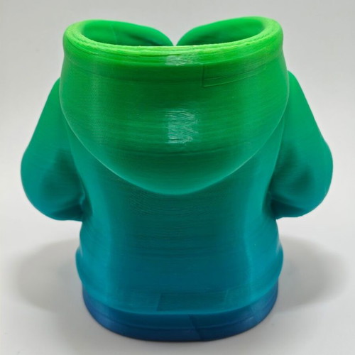 Handmade hoodie pencil holder green gradient, new