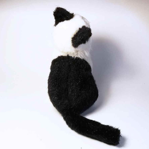 Plush cat black and white used Happy People