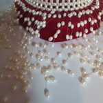 Necklace Vrochi with Freshwater Pearls, 35cm Length, 14K Clasp like new