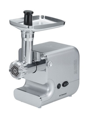 Bomann FW447 Meat Grinder like new with 3 discs and stainless steel blade