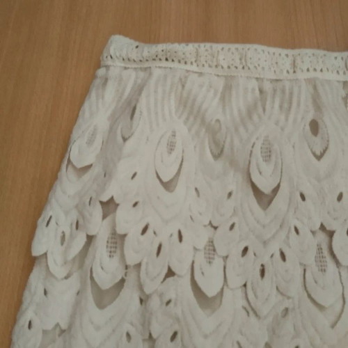 Mini lace summer skirt, beach style, size S M