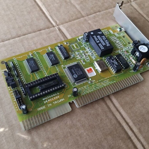 UMC UM9003FC WH2000C2 VER:C203 16-bit ISA Network Adapter Card like new