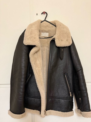 Zara jacket used with inner fur, black, size M