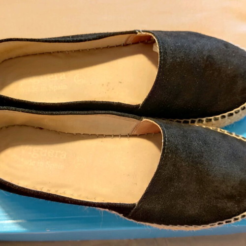 Viguera black suede espadrilles like new