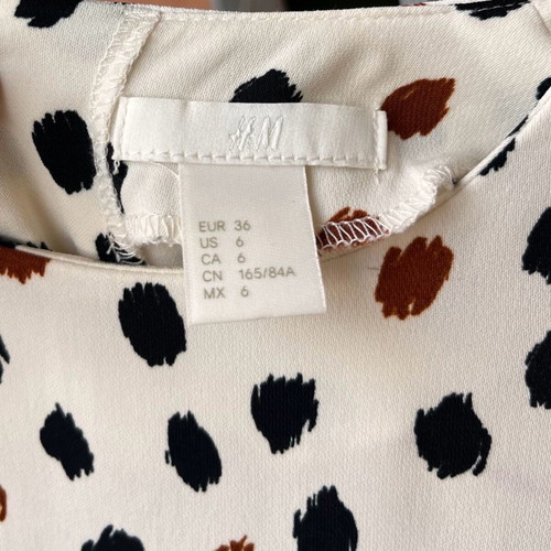 H&M long dress like new, beige multicolor, size S