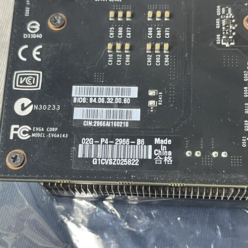 EVGA GeForce GTX 960 SSC ACX 2.0+ 2GB GDDR5 used gaming GPU