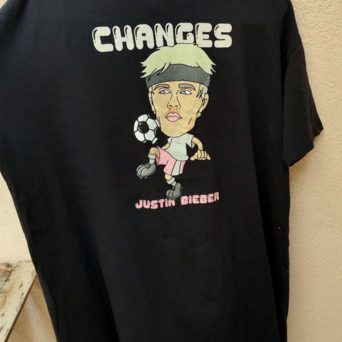 Justin Bieber oversized t-shirt H&M like new, black, size M