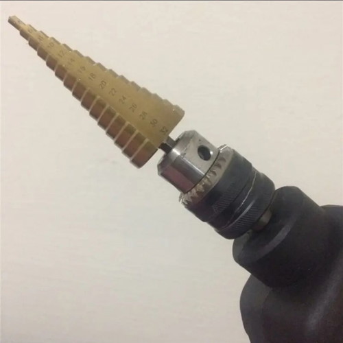 Titanium conical drill bit 4-32mm with hex shank new