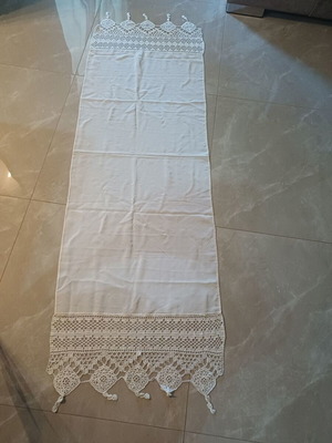 Silk Soufli table linens, 3 pieces