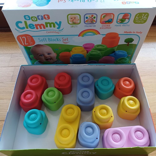 Soft Clemmy soft blocks like new, set of 12 pieces