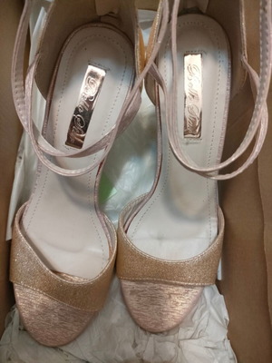 Bello Star sandals used, size 37, pale pink