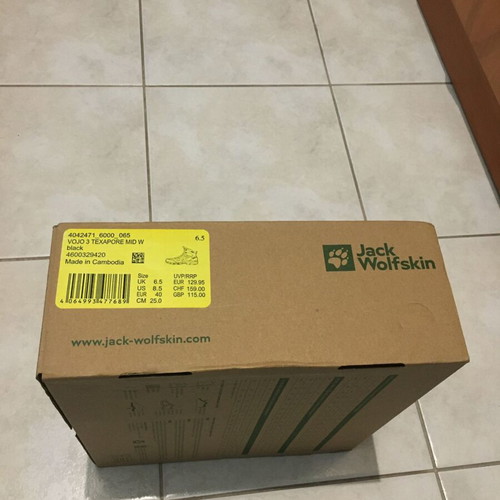 Jack Wolfskin Vojo 3 Texapore Mid W boots size 40, black