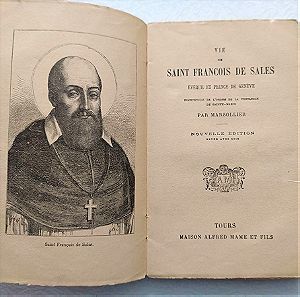 Παλιό βιβλίο "Vie De Saint Francois De Sales" 1929