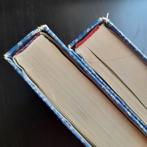 Greek Dictionary 2 volumes, like new inside, worn covers