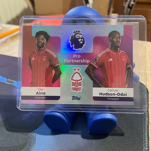 Topps Premier League Pro Partnership Ola Aima, Callum Hudson-Odoi 2025-26 Silver like new