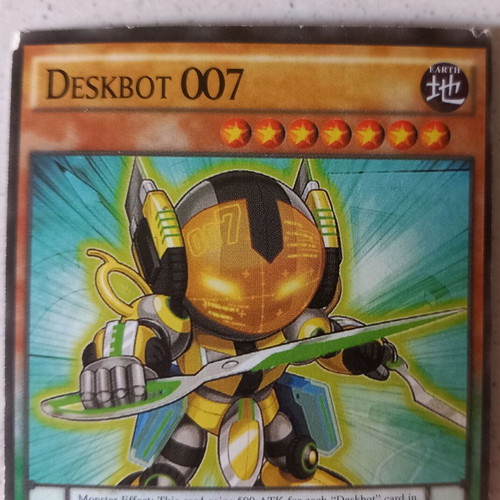 Yu-Gi-Oh! Deskbot 007 BOSH-JP039 used, 4 pieces