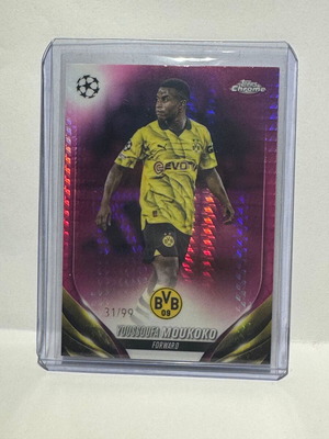 2024 Topps Chrome UCC Youssoufa Moukoko #157 Purple Prizm καινούργιο