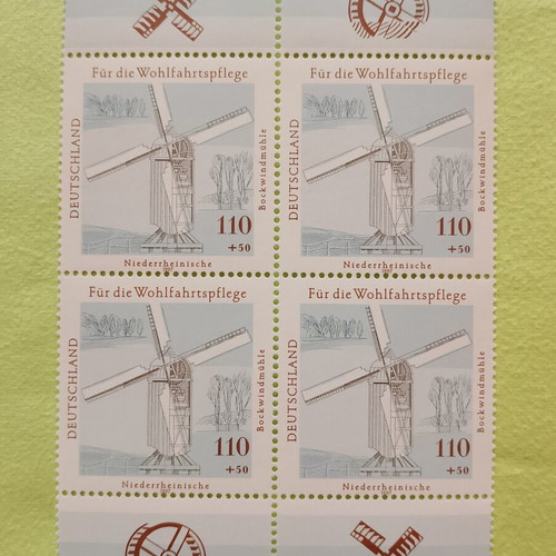 German stamps 1997 with Bonn first day cover, 5 mint blocks