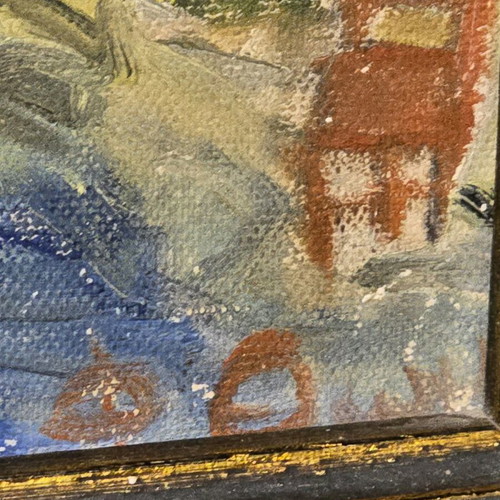 Signed oil painting on canvas like new