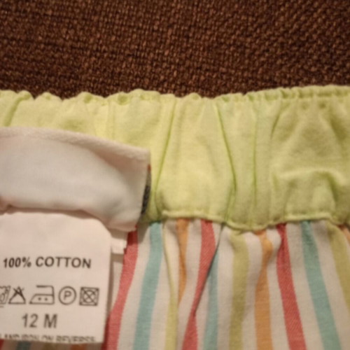 Striped summer skirt for girl Ersox's like new, 12 months, 100% cotton