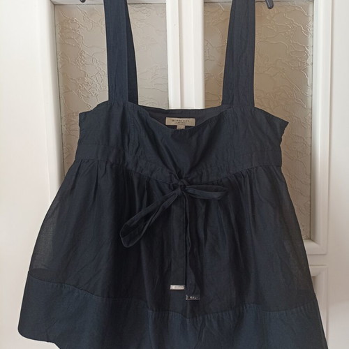 Burberry women's top black, like new, size S, cotton
