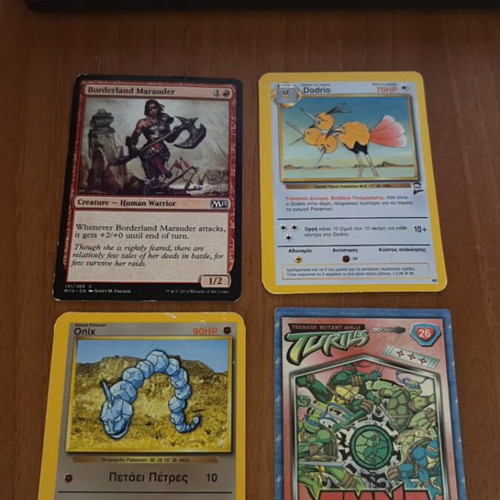 Collectible card set 2000s with Pokemon, TMNT, Magic the Gathering