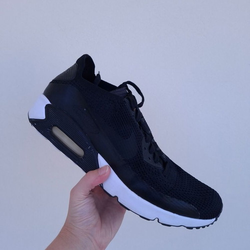 Nike Air Max Ultra 90 Flyknit men's shoes, black size 45.5