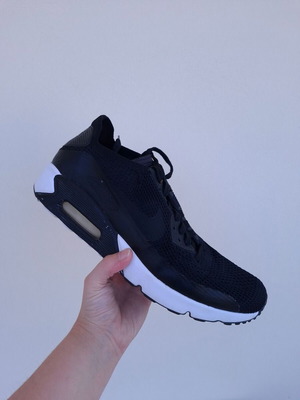 Nike Air Max Ultra 90 Flyknit men's shoes, black size 45.5