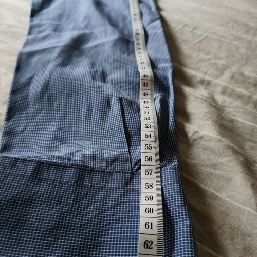 Delluka regular fit men's cotton shirt like new, blue check size M