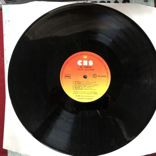 Julio Iglesias El Amor LP 1975 first Greek pressing vintage