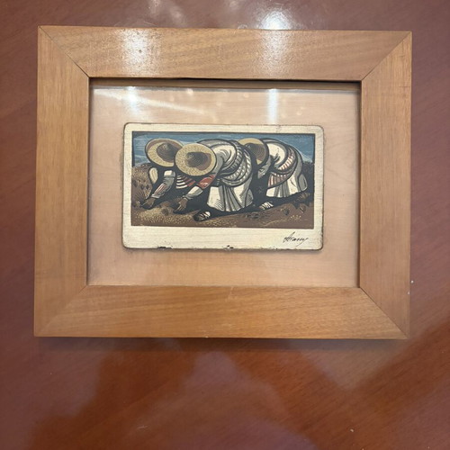 A. Tassos Matching Limited Edition Suite of 5 Fine Silver Woodcut Prints