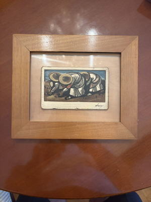 A. Tassos Matching Limited Edition Suite of 5 Fine Silver Woodcut Prints