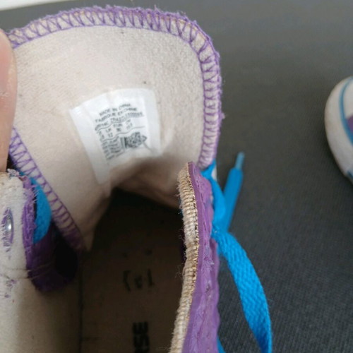 Converse All Star sneakers used, size 30, purple