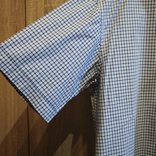 Zara men's shirt XL like new, white and blue cotton
