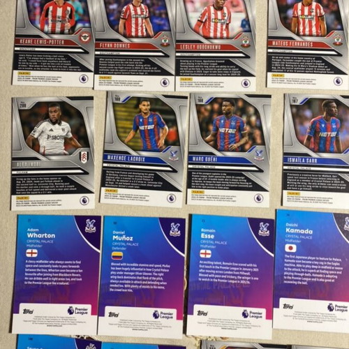 Topps Chrome and Panini Prizm Premier League Collection new