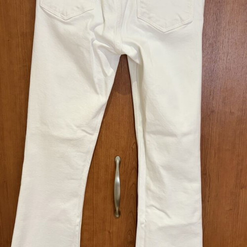 White flare jeans like new