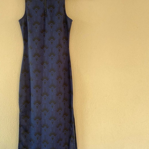 Blue midi dress
