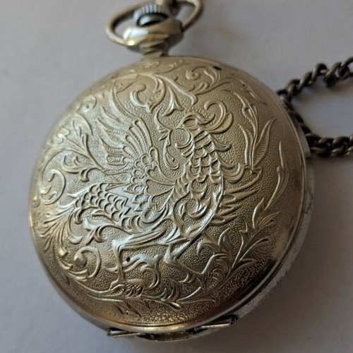 Molnia pocket watch 1970 used, mechanical winding over 48 hours autonomy