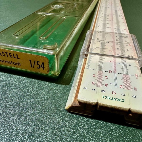 Faber Castell Darmstadt 1/54 vintage used with case