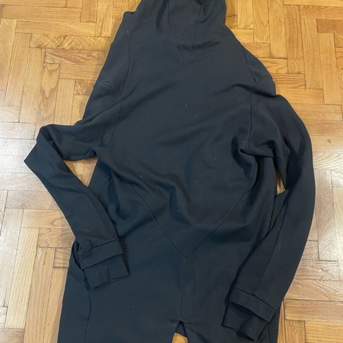 Gabbiano modern jacket/trench coat used, size Large, black